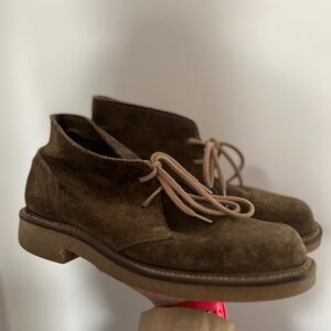 Roots Green Suede Boots 10